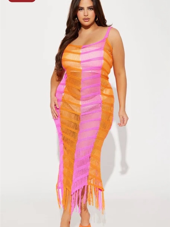 Fashion Nova Other - FN Tropic Lush Crochet Maxi Dress